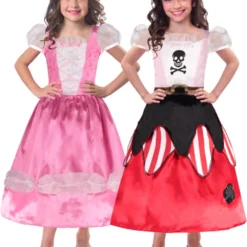 Reversible Princess Pirate Girls Costume