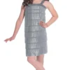 Silver Flapper Girl Costume -Hot Sale Cosyumes Store lrgscale990573120