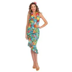 Ladies Hawaii Blue Dress -Hot Sale Cosyumes Store lrgscale9908716 5M201