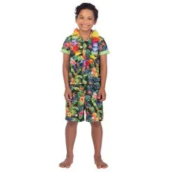 Kids Black Hawaii Set -Hot Sale Cosyumes Store lrgscale9911429201
