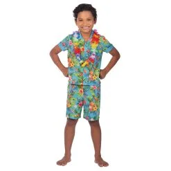 Kids Blue Hawaii Set -Hot Sale Cosyumes Store lrgscale9911433201