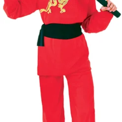 Red Ninja Boys Costume