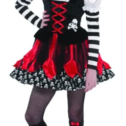 Girls Crossbone Cutie Pirate Costume