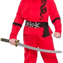 Red Power Ninja Costume