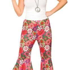 Flower Power Hippie Ladies Trousers