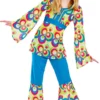 Retro Hippie Girls Fancy Dress -Hot Sale Cosyumes Store lrgscaleEG 3612