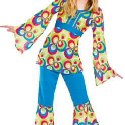 Retro Hippie Girls Fancy Dress