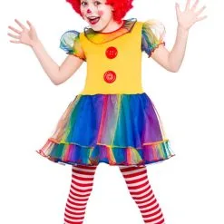 Cute Little Clown Girls Costume