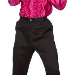 Mens Pink Disco Ruffle Shirt