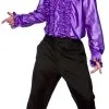 Adult Purple Disco Ruffle Shirt -Hot Sale Cosyumes Store lrgscaleEM 3145