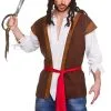 Mens Pirate Shirt & Waistcoat -Hot Sale Cosyumes Store lrgscaleEM 3264