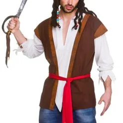 Mens Pirate Shirt & Waistcoat
