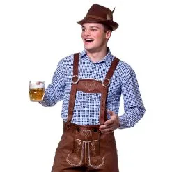 Mens Blue Oktoberfest Shirt
