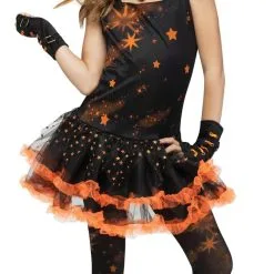 Girls Sparkle Star Witch Costume