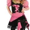 Toddler Girls Pink Punk Pirate Costume