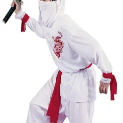 Boys Deluxe White Ninja Costume