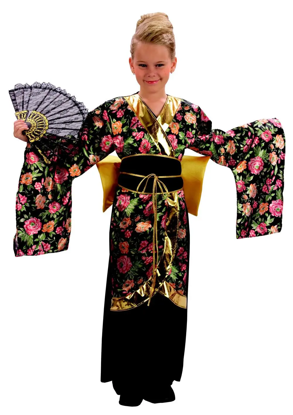 Girls Geisha Costume 3 Girls Geisha Costume
