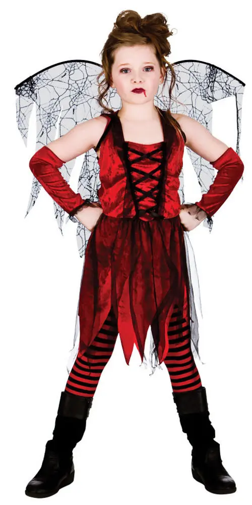Girls Vampire Fairy Costume 4 Girls Vampire Fairy Costume - Image 2