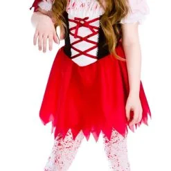 Girls Lil Zombie Riding Hood Costume