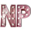 LED Light Up Letters - Pink -Hot Sale Cosyumes Store lrgscalePink