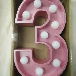 LED Light Up Letters - Pink -Hot Sale Cosyumes Store lrgscalePink203