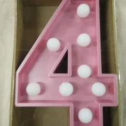 LED Light Up Letters - Pink -Hot Sale Cosyumes Store lrgscalePink204