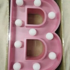LED Light Up Letters - Pink -Hot Sale Cosyumes Store lrgscalePink20B