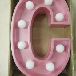 LED Light Up Letters - Pink -Hot Sale Cosyumes Store lrgscalePink20C