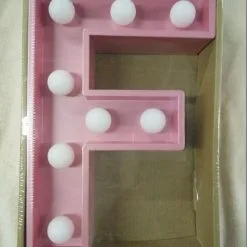 LED Light Up Letters - Pink -Hot Sale Cosyumes Store lrgscalePink20F