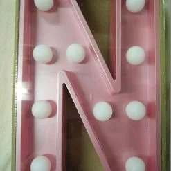LED Light Up Letters - Pink -Hot Sale Cosyumes Store lrgscalePink20N