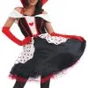 Queen Of Hearts Knee Length Dress Costume -Hot Sale Cosyumes Store lrgscaleQueenofHeartlongfront 1