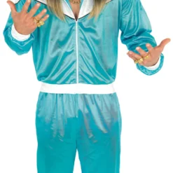 80s Blue Shell Suit