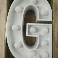 LED Light Up Letters - White -Hot Sale Cosyumes Store lrgscaleWhite20G