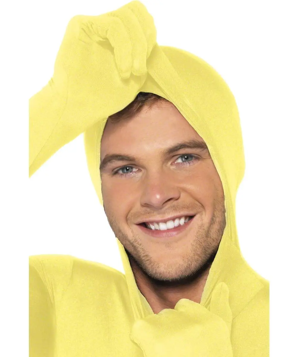 Yellow Crash Dummy Second Skin Suit Costume 6 Yellow Crash Dummy Second Skin Suit Costume - Image 4