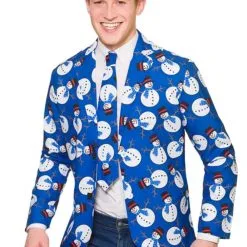 Fun Snowman Christmas Jacket & Tie