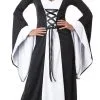 Black And White Hooded Costume -Hot Sale Cosyumes Store lrgscaledeluxe hooded robe costume