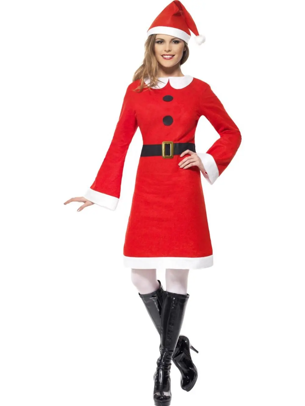 Economy Miss Santa Costume 3 Economy Miss Santa Costume