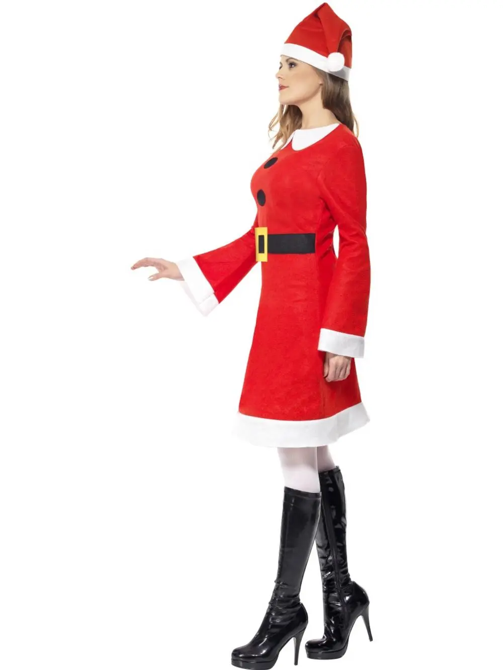 Economy Miss Santa Costume 4 Economy Miss Santa Costume - Image 2