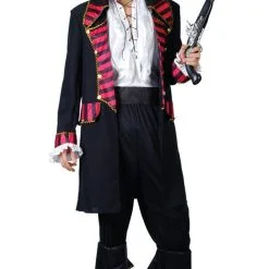 Deluxe Pirate Captain Mens Costume