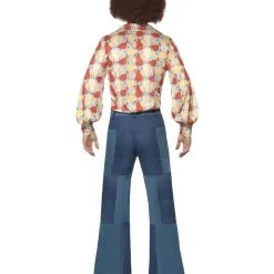 70s Patchwork Denim Look Flares -Hot Sale Cosyumes Store lrgscaleflaresmenback