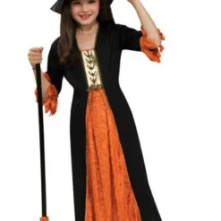 Girls Gothic Witch Halloween Costume