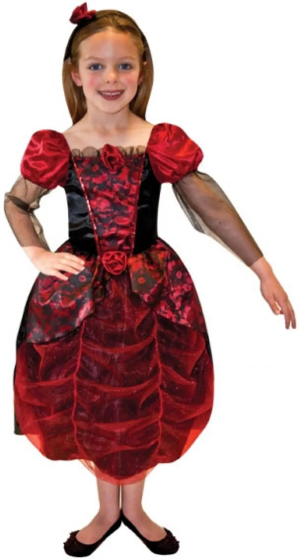 Girls Gothic Ball Gown Costume 3 Girls Gothic Ball Gown Costume