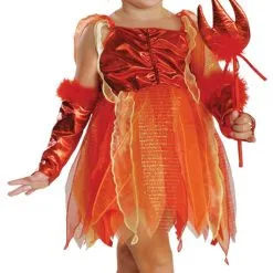 Girls Lil Devil Halloween Costume