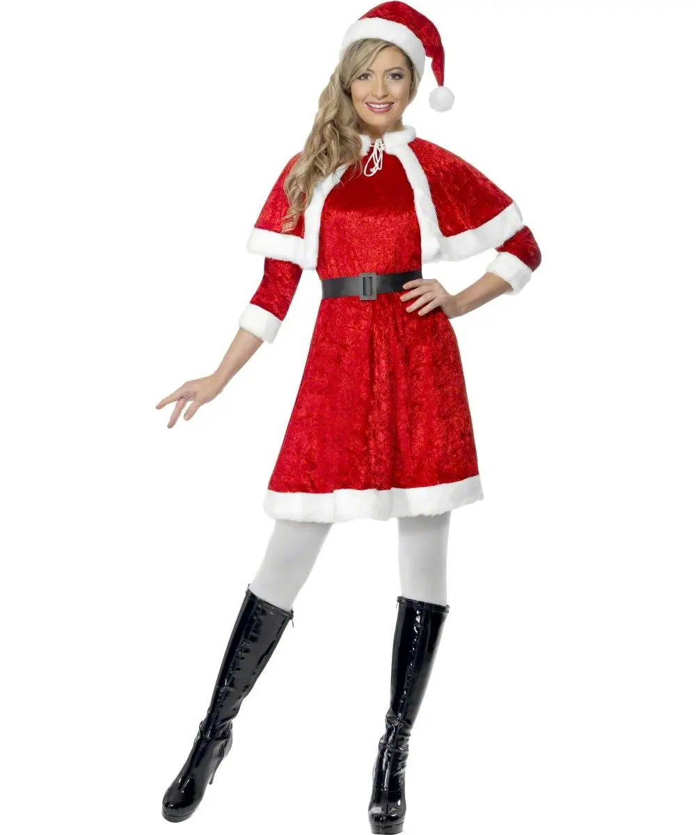 Deluxe Miss Santa Christmas Costume 3 Deluxe Miss Santa Christmas Costume
