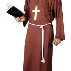 Monk Of The Abbey Brown Costume