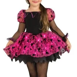 Girls Moonlight Magic Witch Halloween Costume.
