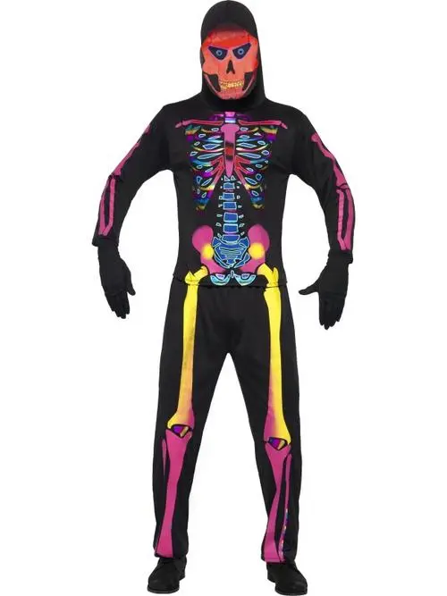 Neon Skeleton Costume 4 Neon Skeleton Costume - Image 2