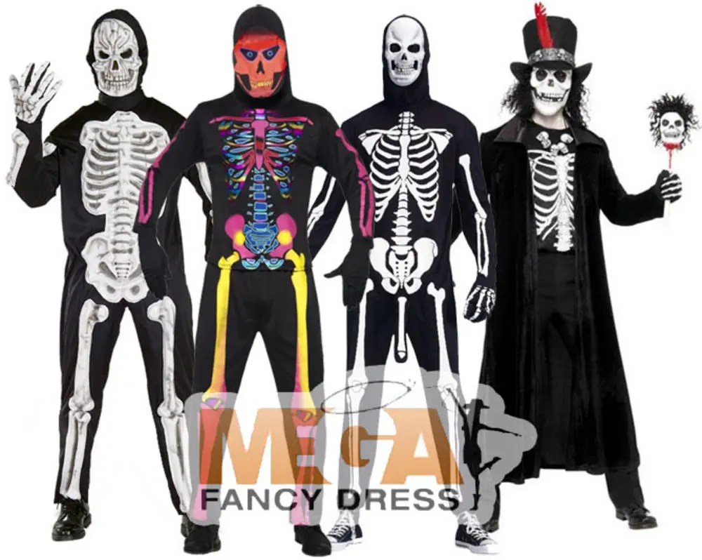 Neon Skeleton Costume 3 Neon Skeleton Costume