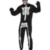 Hooded Skeleton Jumpsuit Costume -Hot Sale Cosyumes Store lrgscaleskeletonmenscostumes