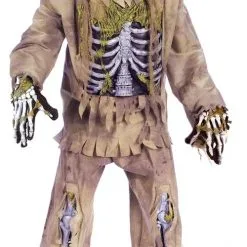 Kids Skeleton Zombie Halloween Fancy Dress Costume -Hot Sale Cosyumes Store lrgscaleskeletonzombiekidscostume outfit